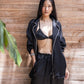 AMBA – Pure Silk Pajama Set | Midnight Black