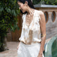 PRITHVI – Tea-Dyed Silk Top | Tea-Dyed