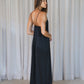 VAANI – Pure Silk Slip Dress | Midnight Black