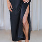 VAANI – Pure Silk Slip Dress | Midnight Black