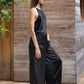 PRABHA – Pure Silk Romper | Midnight Black
