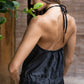 PRABHA – Pure Silk Romper | Midnight Black