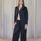 AMBA – Pure Silk Pajama Set | Midnight Black