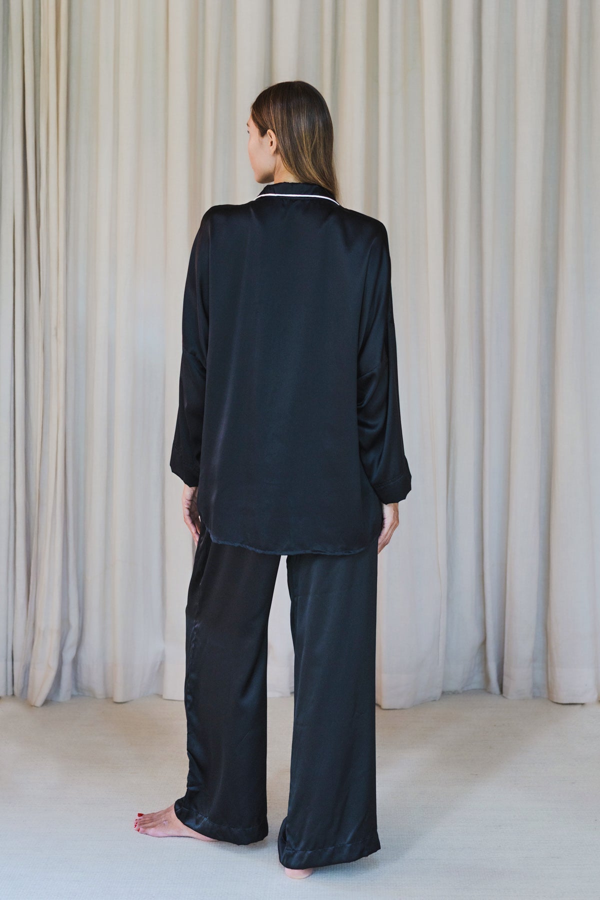 AMBA – Pure Silk Pajama Set | Tea-Dyed