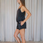 AMBIKA & CHANDA — Silk Lounge Set | Midnight Black