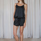 CHANDA – Pure Silk Shorts | Midnight Black