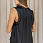 PRITHVI – Silk Top | Midnight Black