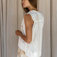 PRITHVI – Tea-Dyed Silk Top | Tea-Dyed