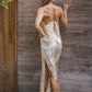 VAANI – Pure Silk Slip Dress | Tea-Dyed