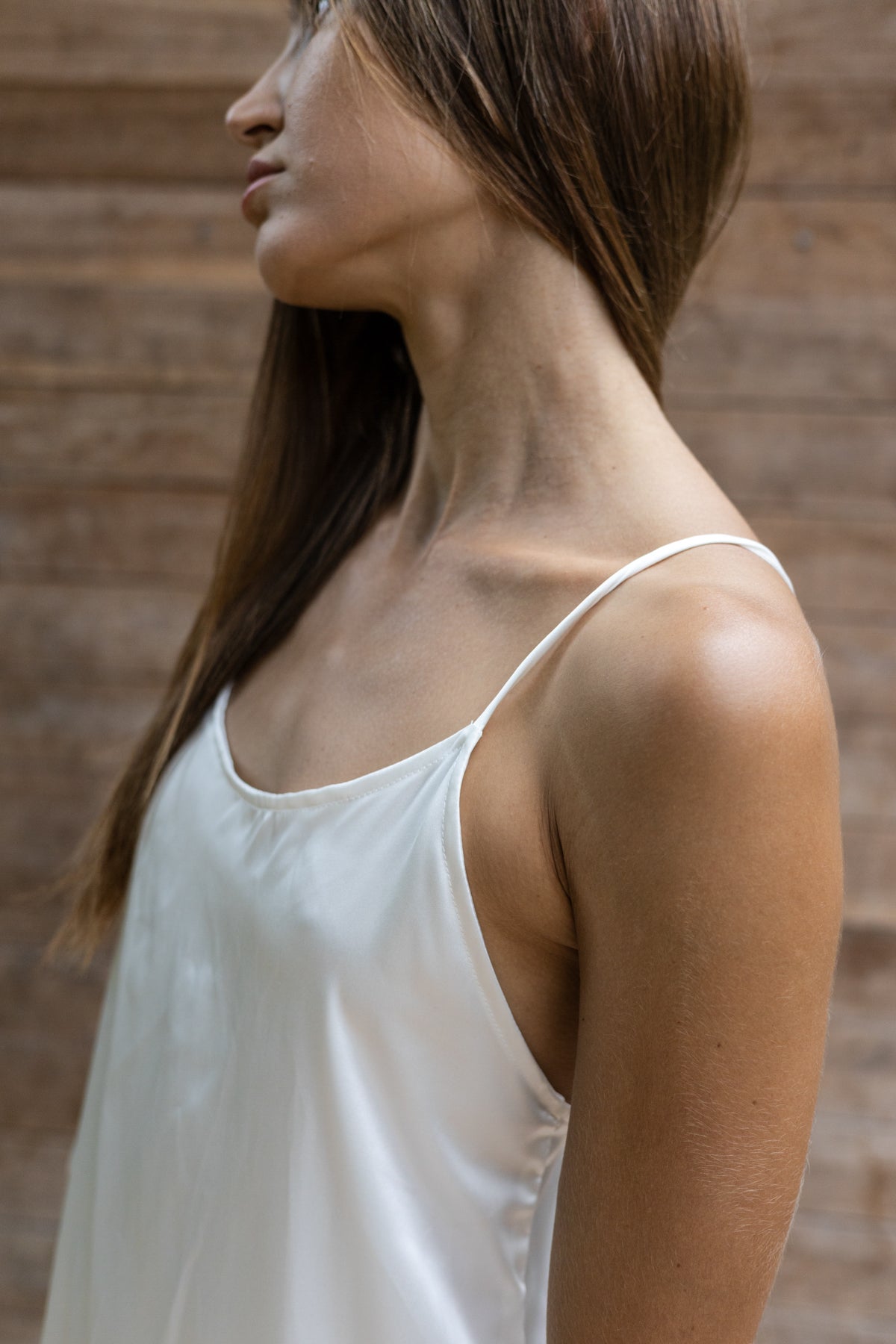 VAANI – Pure Silk Slip Dress | Ivory White