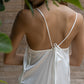 VAANI – Pure Silk Slip Dress | Ivory White