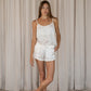 CHANDA – Pure Silk Shorts | Ivory White