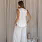 PRITHVI – Silk Top | Ivory White